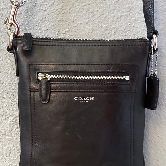 Coach Legacy Black Leather Slim Crossbody Bag - Picture 10 of 10